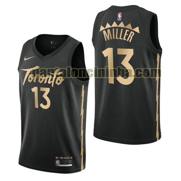 Canotta Uomo basket malcolm miller 13 Toronto Raptors Nero City Edition 2020