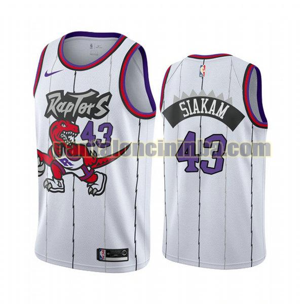 Canotta Uomo basket pascal siakam 43 Toronto Raptors Bianca City Edition 2020