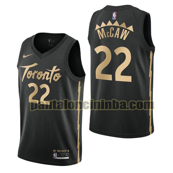 Canotta Uomo basket patrick mccaw 22 Toronto Raptors Nero City Edition 2020