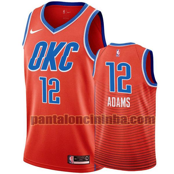 Canotta Uomo basket steven adams 12 Oklahoma City Thunder Arancia City Edition 2020