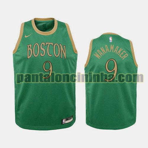 Maglia Bambino basket Brad Wanamaker 9 Boston Celtics Verde Edizioni City 19-20