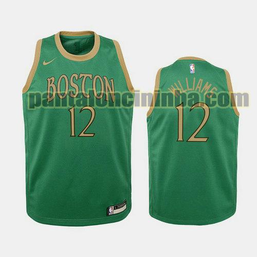 Maglia Bambino basket Grant Williams 12 Boston Celtics Verde Edizioni City 19-20