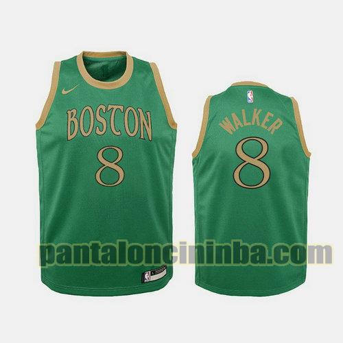 Maglia Bambino basket Kemba Walker 8 Boston Celtics Verde Edizioni City 19-20