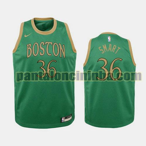 Maglia Bambino basket Marcus Smart 36 Boston Celtics Verde Edizioni City 19-20