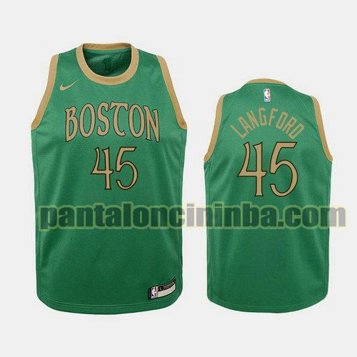 Maglia Bambino basket Romeo Langford 45 Boston Celtics Verde Edizioni City 19-20