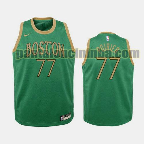 Maglia Bambino basket Vincent Poirier 77 Boston Celtics Verde Edizioni City 19-20