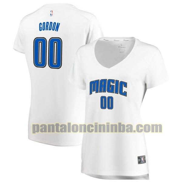 Maglia Donna basket Aaron Gordon 0 Orlando Magic Bianco association edition