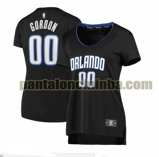 Maglia Donna basket Aaron Gordon 0 Orlando Magic Nero 2019 icon edition