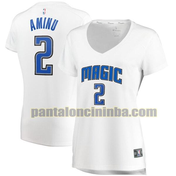 Maglia Donna basket Al-Farouq Aminu 2 Orlando Magic Bianco association edition