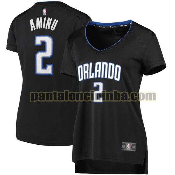 Maglia Donna basket Al-Farouq Aminu 2 Orlando Magic Nero statement edition