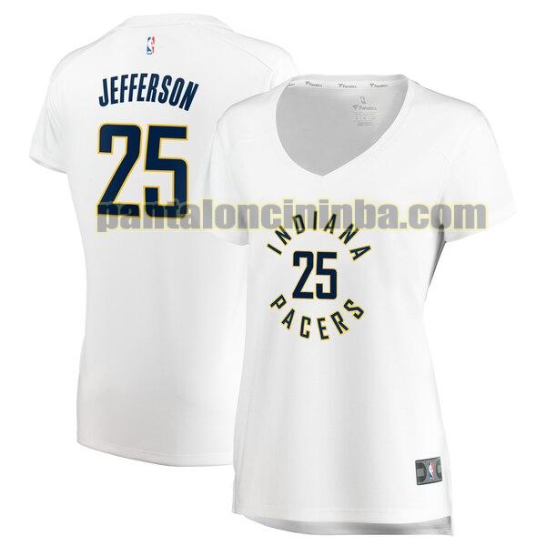 Maglia Donna basket Al Jefferson 25 Indiana Pacers Bianco association edition