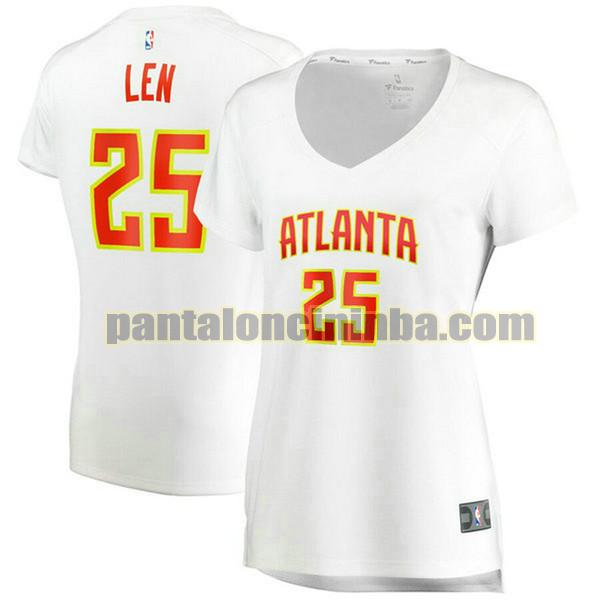 Maglia Donna basket Alex Len 25 Atlanta Hawks Bianco association edition