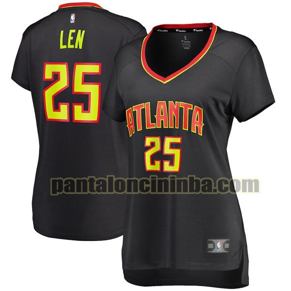 Maglia Donna basket Alex Len 25 Atlanta Hawks Nero icon edition