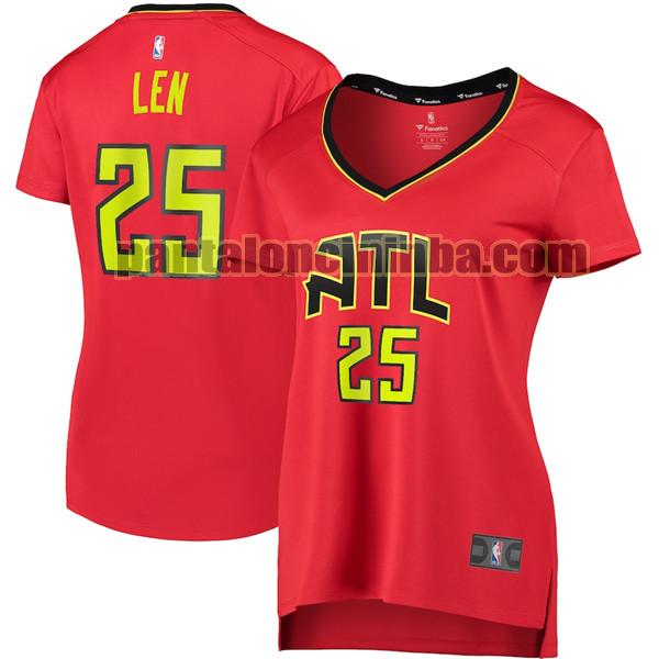 Maglia Donna basket Alex Len 25 Atlanta Hawks Rosso statement edition