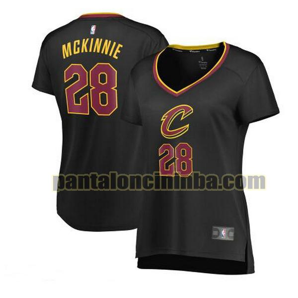 Maglia Donna basket Alfonzo McKinnie 28 Cleveland Cavaliers Nero statement edition