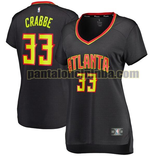 Maglia Donna basket Allen Crabbe 33 Atlanta Hawks Nero icon edition