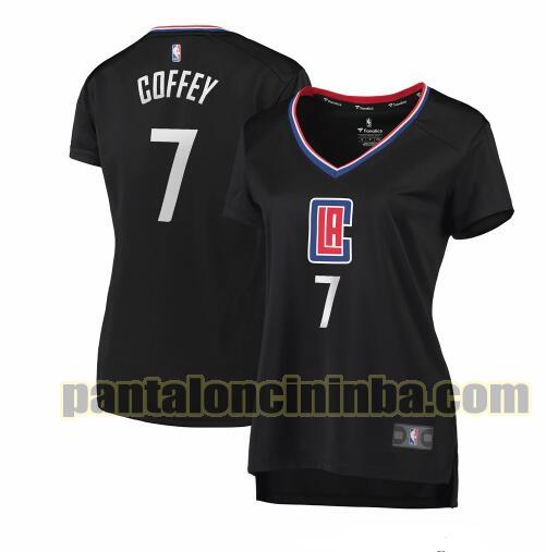 Maglia Donna basket Amir Coffey 7 Los Angeles Clippers Nero statement edition