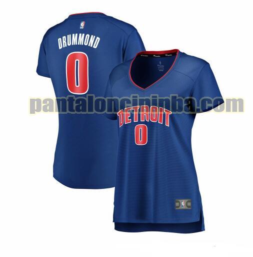 Maglia Donna basket Andre Drummond 0 Detroit Pistons Blu Iconico