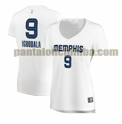 Maglia Donna basket Andre Iguodala 9 Memphis Grizzlies Bianco association edition