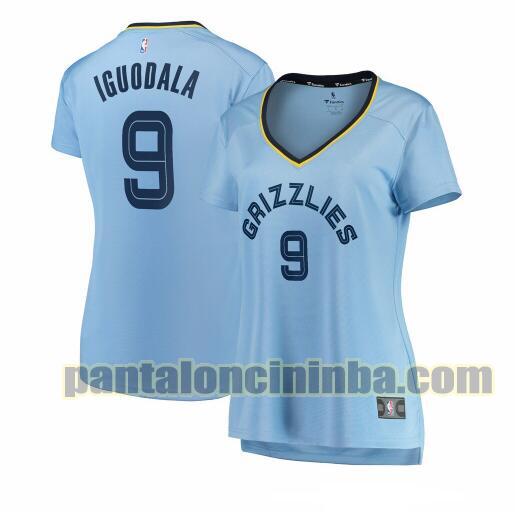 Maglia Donna basket Andre Iguodala 9 Memphis Grizzlies Blu statement edition