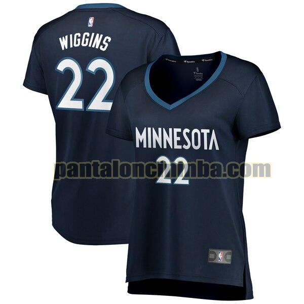 Maglia Donna basket Andrew Wiggin 22 Minnesota Timberwolves Blu icon edition