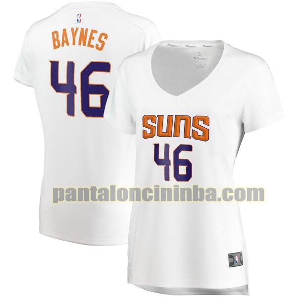 Maglia Donna basket Aron Baynes 46 Phoenix Suns Bianco association edition