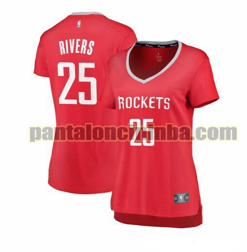 Maglia Donna basket Austin Rivers 25 Houston Rockets Rosso icon edition