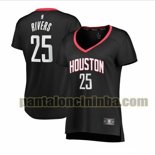 Maglia Donna basket Austin Rivers 30 Houston Rockets Nero statement edition