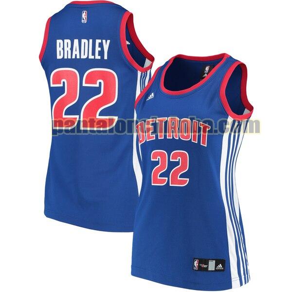 Maglia Donna basket Avery Bradley 22 Detroit Pistons Blu Replica