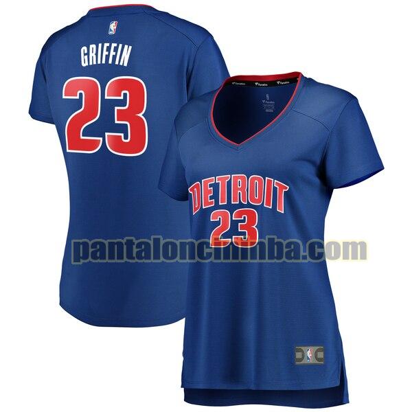 Maglia Donna basket Blake Griffin 23 Detroit Pistons Blu icon edition