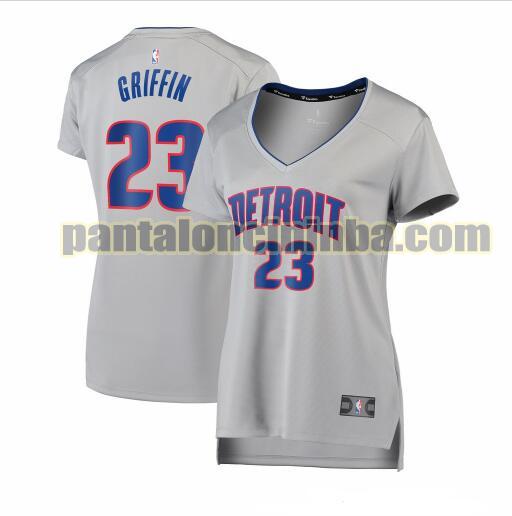 Maglia Donna basket Blake Griffin 23 Detroit Pistons Grigio statement edition