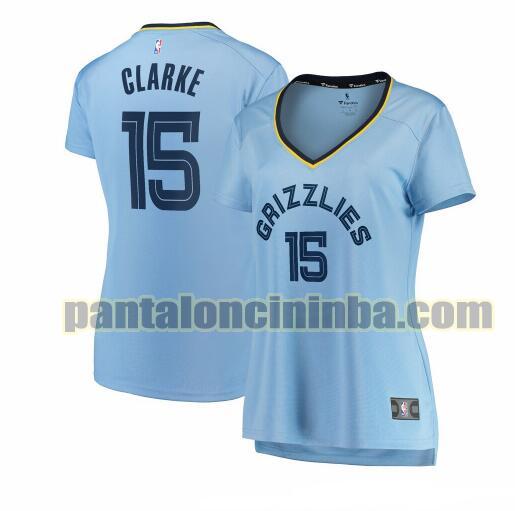 Maglia Donna basket Brandon Clarke 15 Memphis Grizzlies Blu statement edition