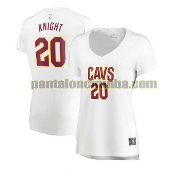 Maglia Donna basket Brandon Knight 20 Cleveland Cavaliers Bianco association edition