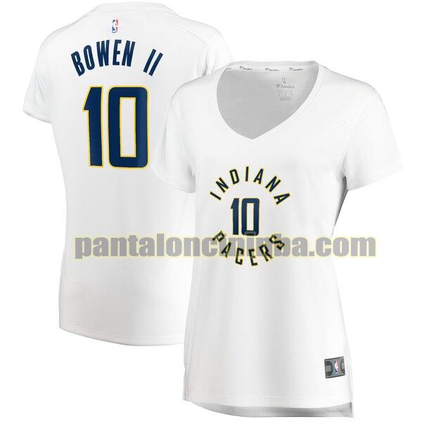 Maglia Donna basket Brian Bowen II 10 Indiana Pacers Bianco association edition