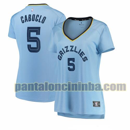 Maglia Donna basket Bruno Caboclo 5 Memphis Grizzlies Blu statement edition