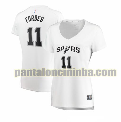 Maglia Donna basket Bryn Forbes 11 San Antonio Spurs Bianco association edition