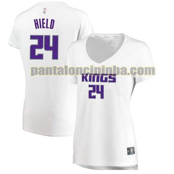 Maglia Donna basket Buddy Hield 24 Sacramento Kings Bianco association edition