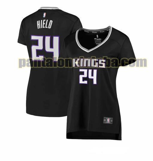 Maglia Donna basket Buddy Hield 24 Sacramento Kings Nero statement edition