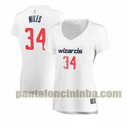 Maglia Donna basket CJ Miles 34 Washington Wizards Bianco association edition