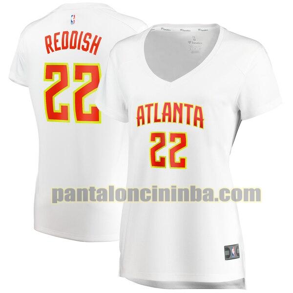 Maglia Donna basket Cam Reddish 22 Atlanta Hawks Bianco association edition