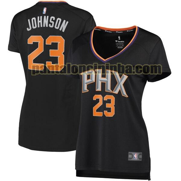 Maglia Donna basket Cameron Johnson 23 Phoenix Suns Nero statement edition