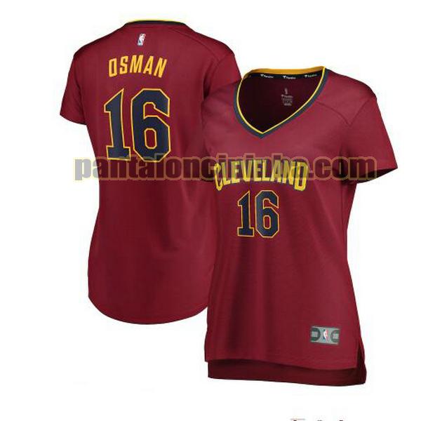 Maglia Donna basket Cedi Osman 16 Cleveland Cavaliers Rosso icon edition