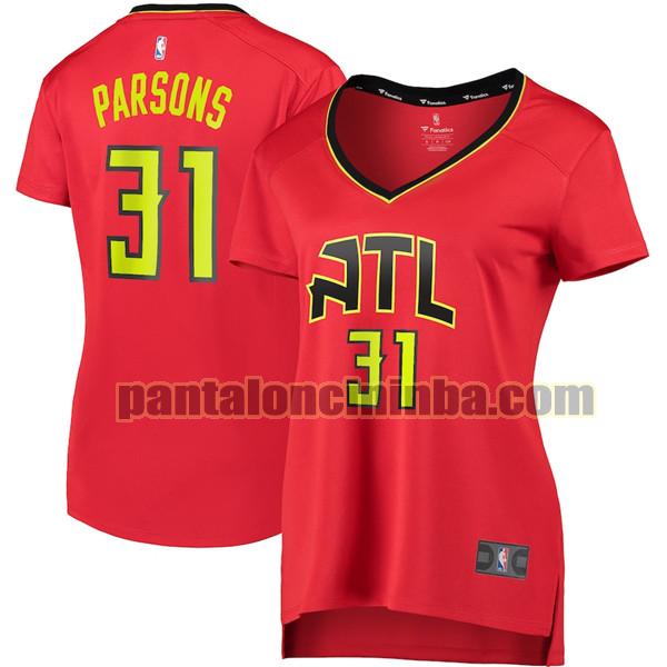 Maglia Donna basket Chandler Parsons 31 Atlanta Hawks Rosso statement edition