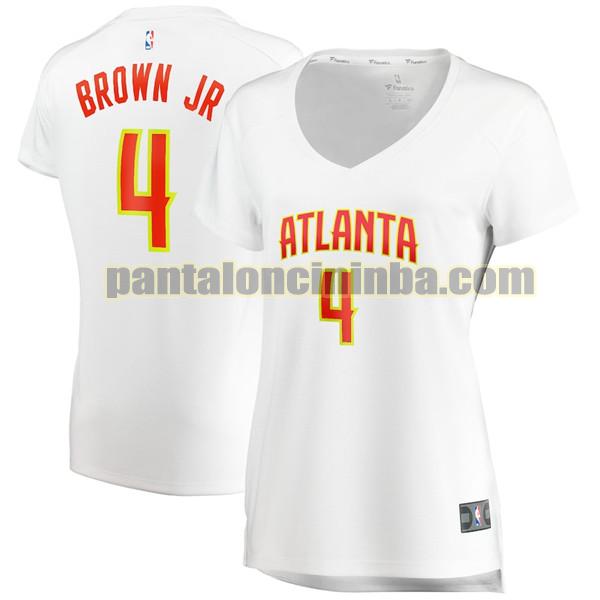 Maglia Donna basket Charlie Brown Jr 4 Atlanta Hawks Bianco association edition