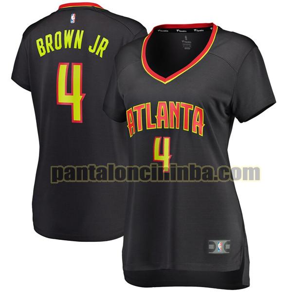 Maglia Donna basket Charlie Brown Jr 4 Atlanta Hawks Nero icon edition