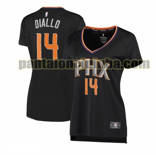 Maglia Donna basket Cheick Diallo 14 Phoenix Suns Nero statement edition