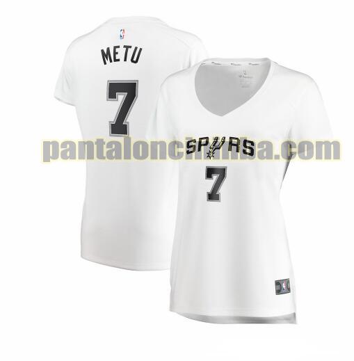 Maglia Donna basket Chimezie Metu 7 San Antonio Spurs Bianco association edition