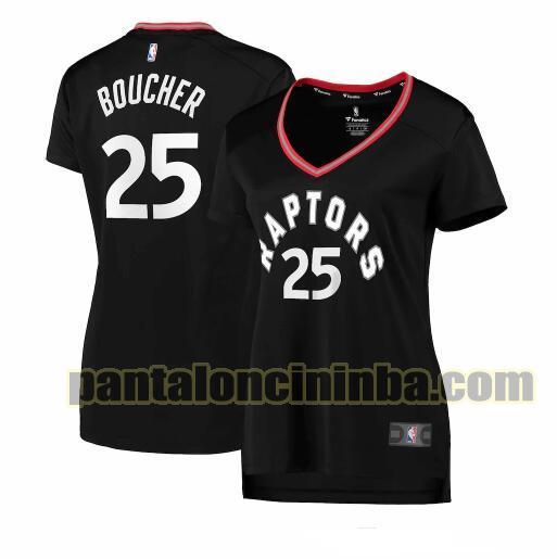 Maglia Donna basket Chris Boucher 25 Toronto Raptors Nero statement edition