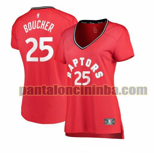 Maglia Donna basket Chris Boucher 25 Toronto Raptors Rosso icon edition
