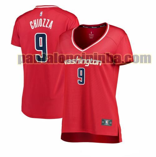 Maglia Donna basket Chris Chiozza 9 Washington Wizards Rosso icon edition